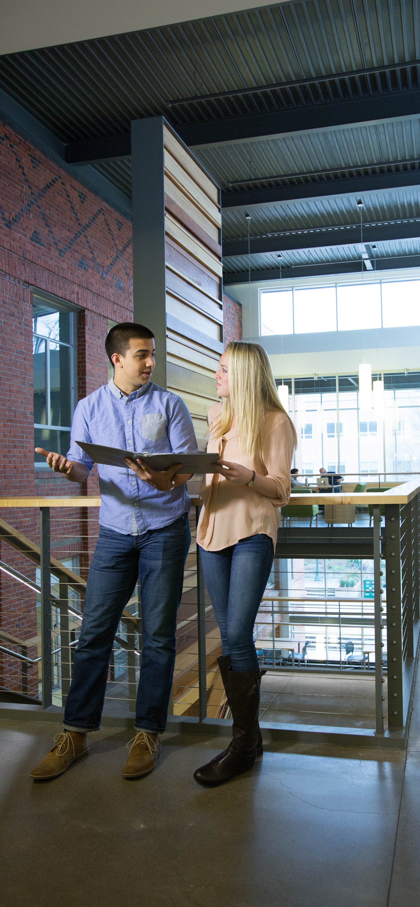 students in allen hall