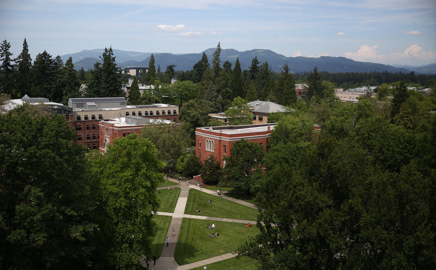 Aerial UO campus