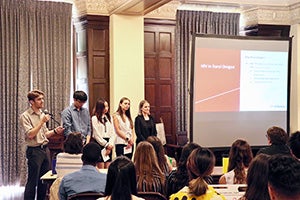 HIV team presenting